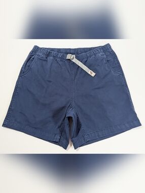 Gramicci Shorts Mens Medium Blue Stretch Twill Hiking Outdoor Elastic Waist